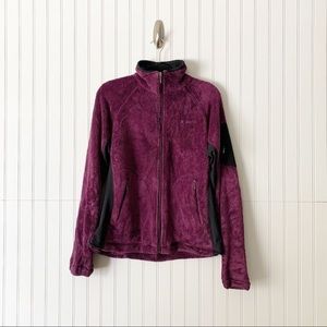 Columbia Womens Large Purple Fleece Interchange Full Zip Jacket
